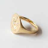 Flower Power Signet Ring