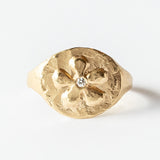 Flower Power Signet Ring