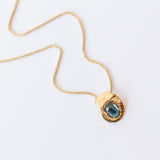 Denim Sapphire Slider Necklace