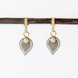 Cleo Porto Medium Two-Tone Diamond Drop Earrings