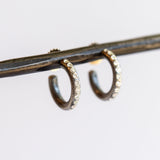 Medium Gypsy Diamond Hoop Earrings