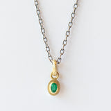 Oval Emerald Pendant