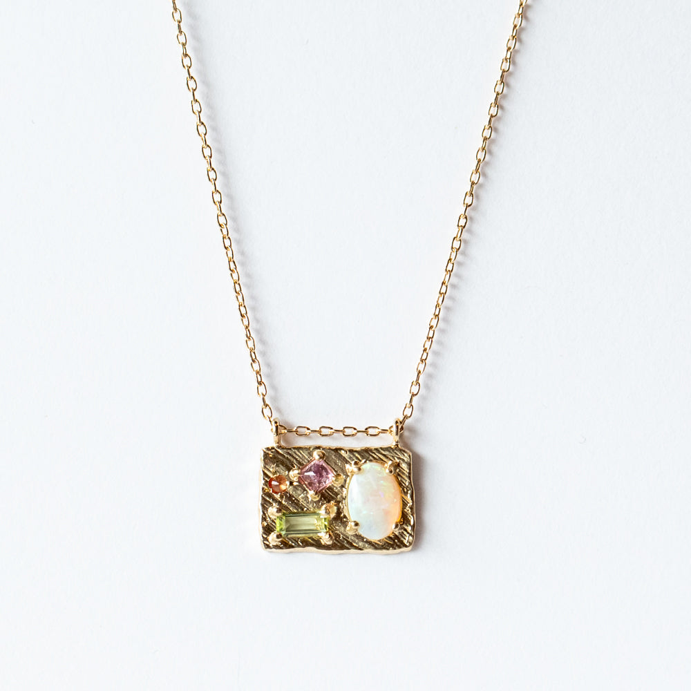 Medium Opal Collage Necklace