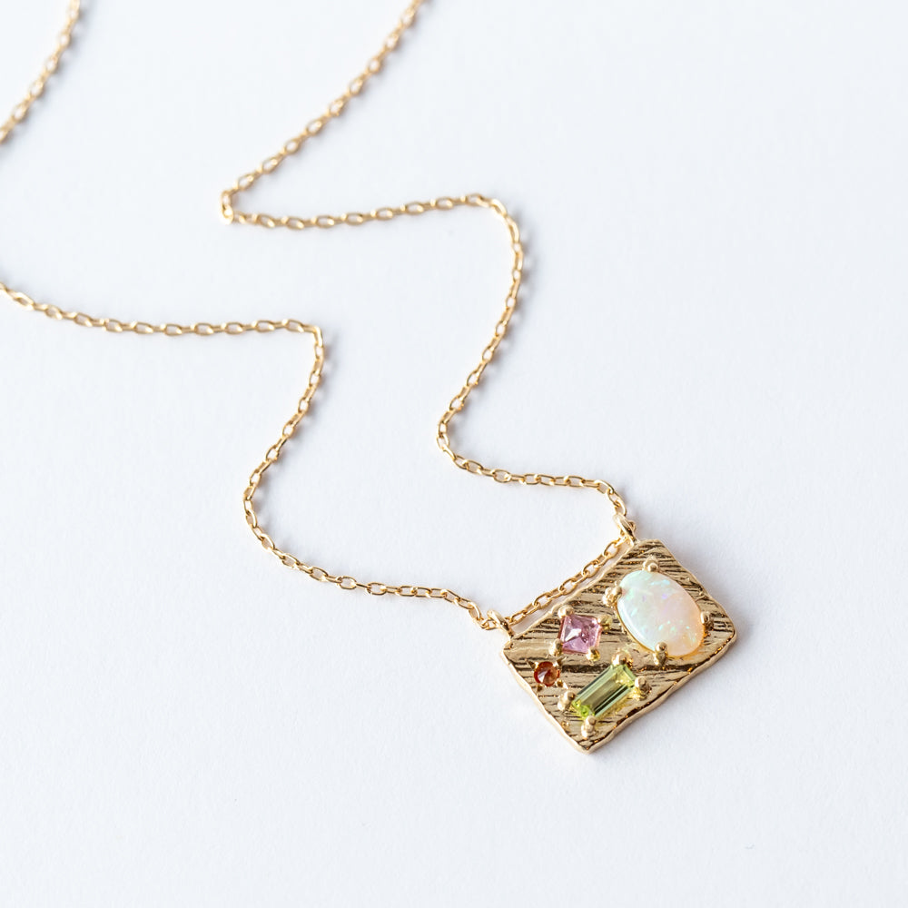 Medium Opal Collage Necklace