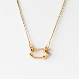 Convertible Barley Corn Chain with Diamond Makhaira Clip