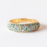 Barbed Blue Diamond Duomo Ring