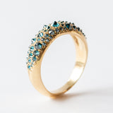 Barbed Blue Diamond Duomo Ring