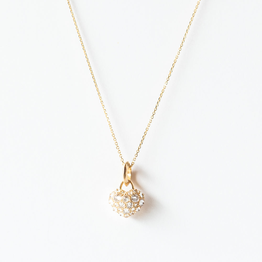 Tough Love Diamond Heart Charm