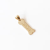 Engraved Dog Bone Signet Charm "JUJU"