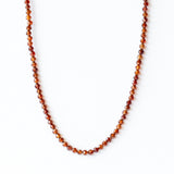 Petite Garnet Beaded Necklace