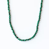 Petite Malachite Beaded Necklace