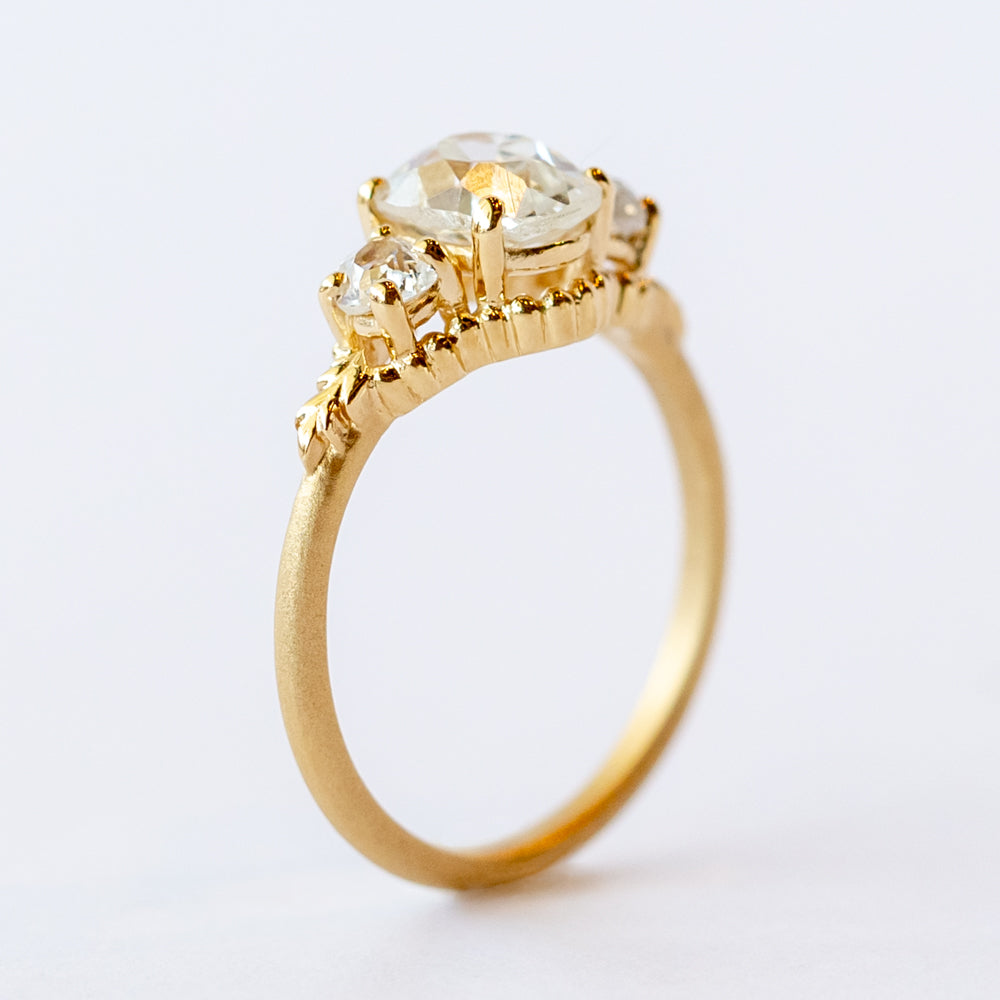 Wood Nymph Faye Three-Stone Diamond Ring