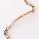 Diana 2.5mm Diamond ID Bar Chain Bracelet