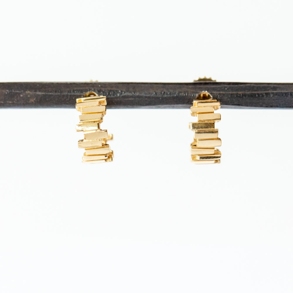 Golden Stacker Mini Hoop Earrings