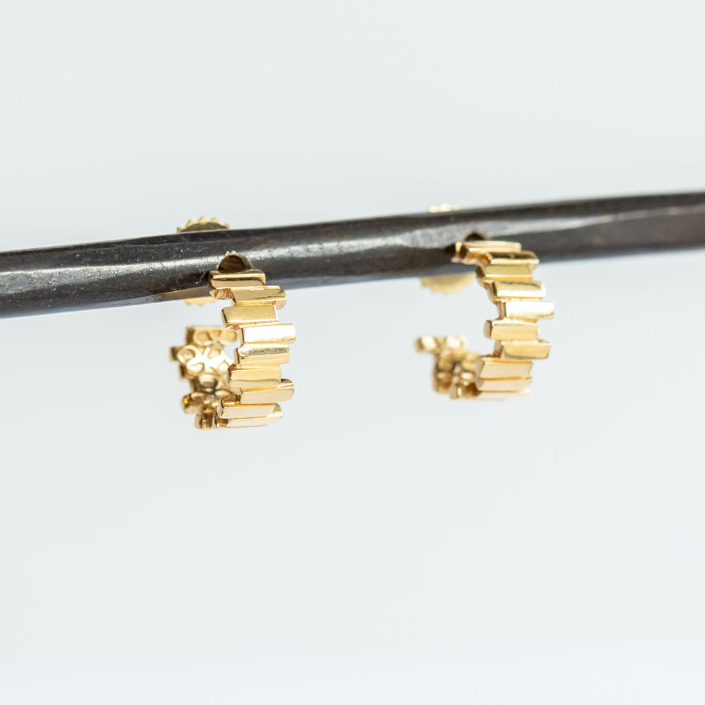 Golden Stacker Mini Hoop Earrings