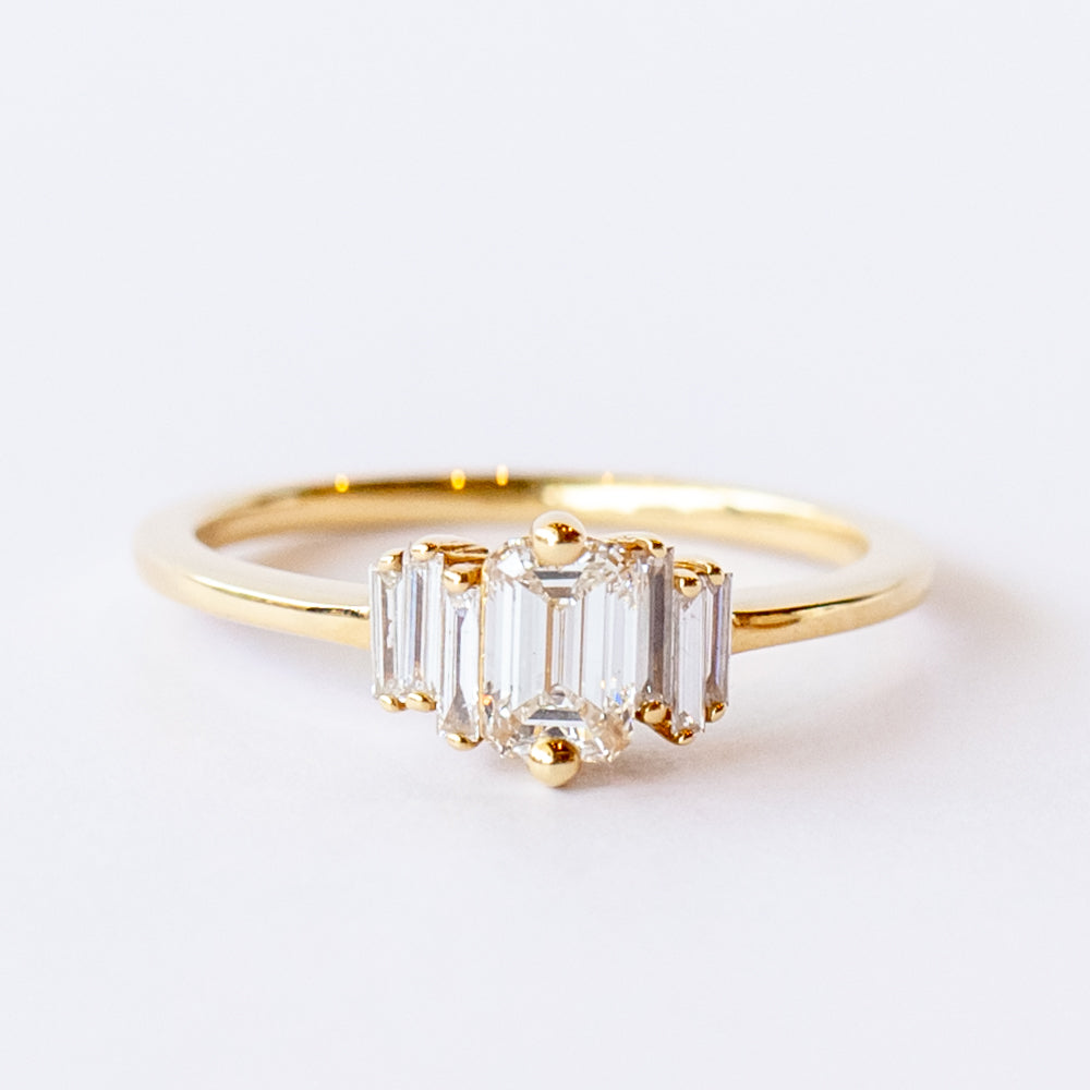 Baguette Diamond Engagement Ring