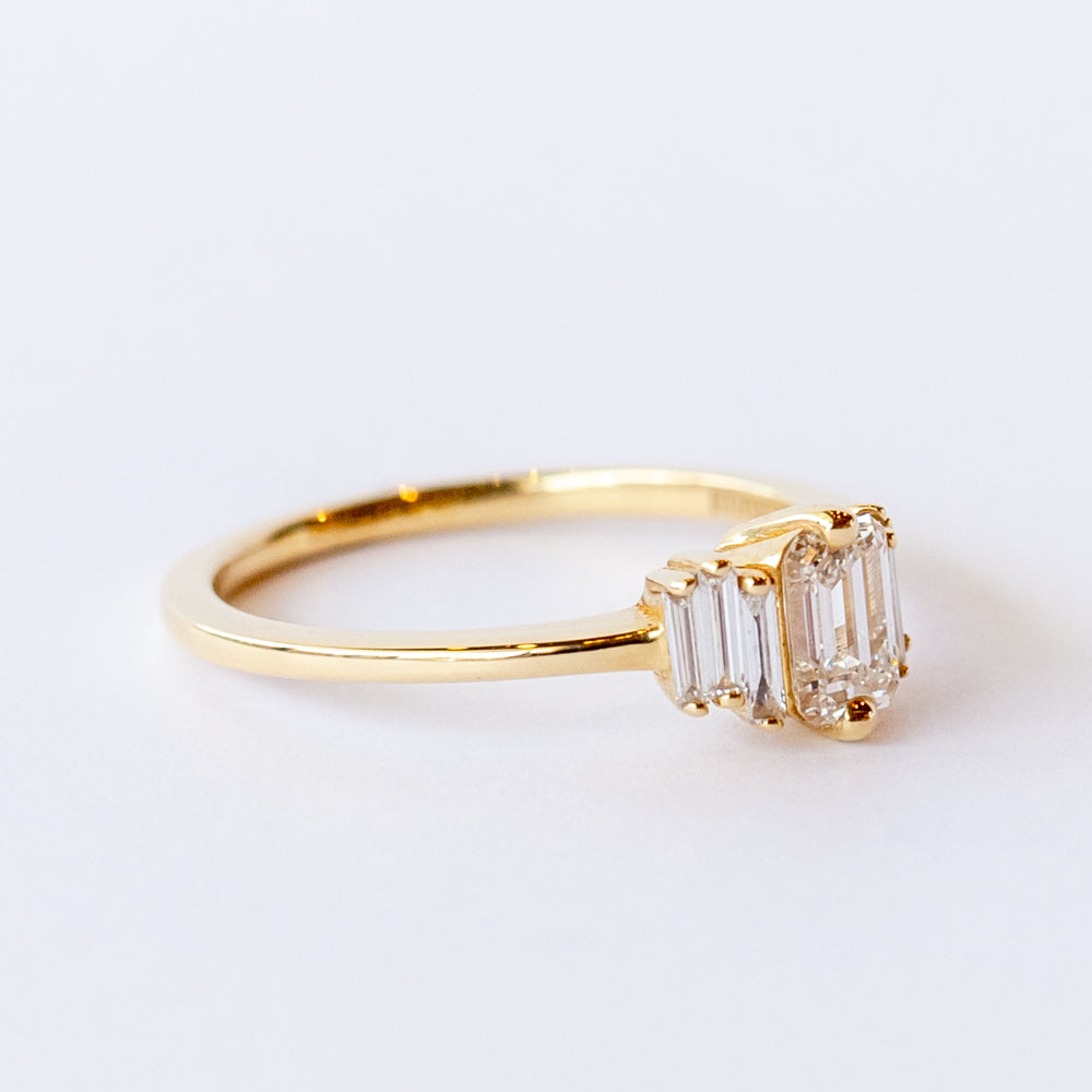 Baguette Diamond Engagement Ring