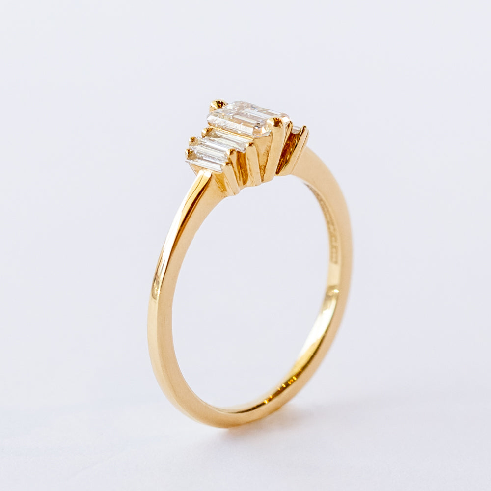 Baguette Diamond Engagement Ring
