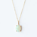 Large Oval Opal Necklace