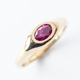 Pink Sapphire Slip Signet Ring