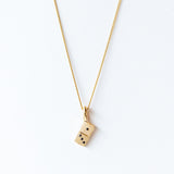 Black Diamond Domino Necklace