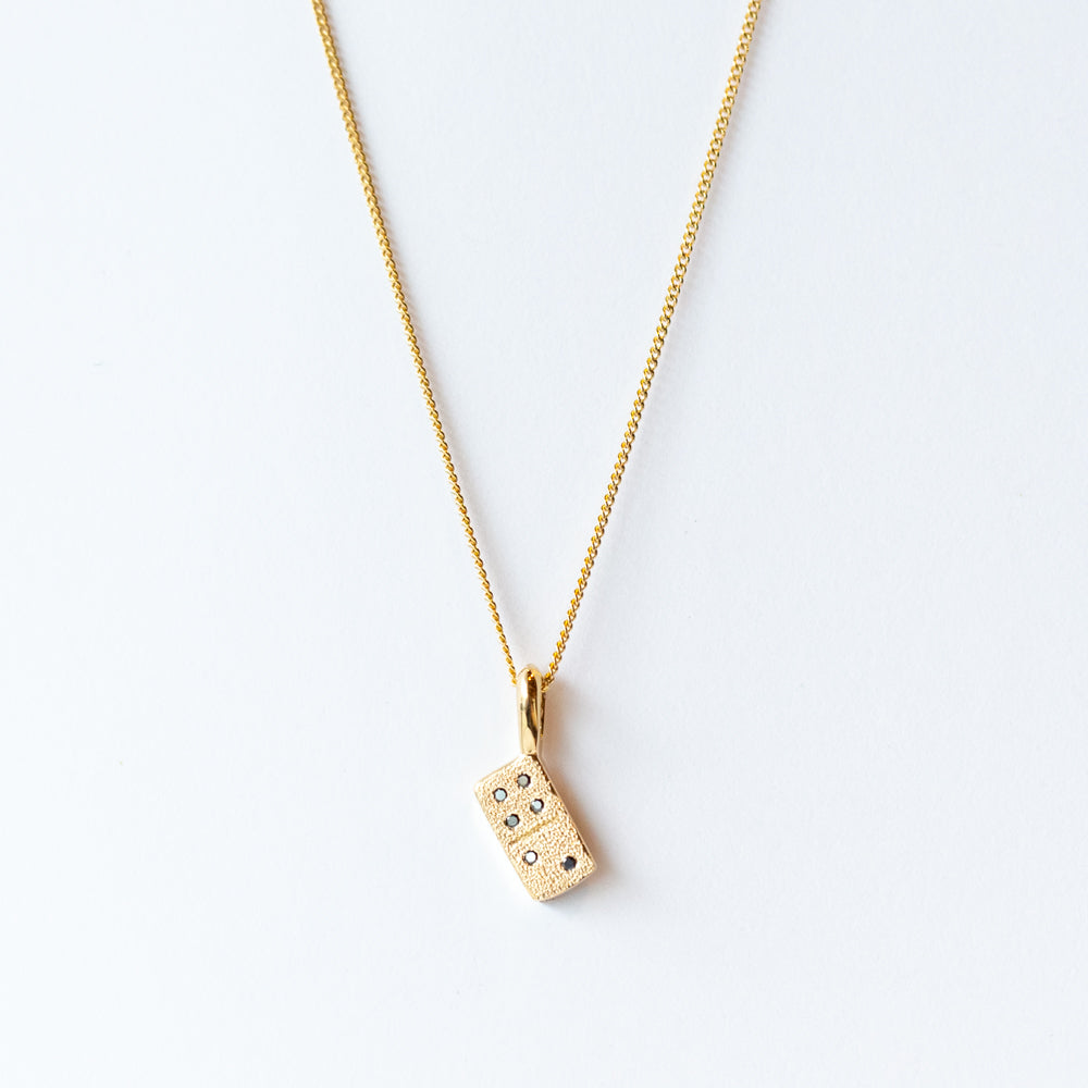 Black Diamond Domino Necklace