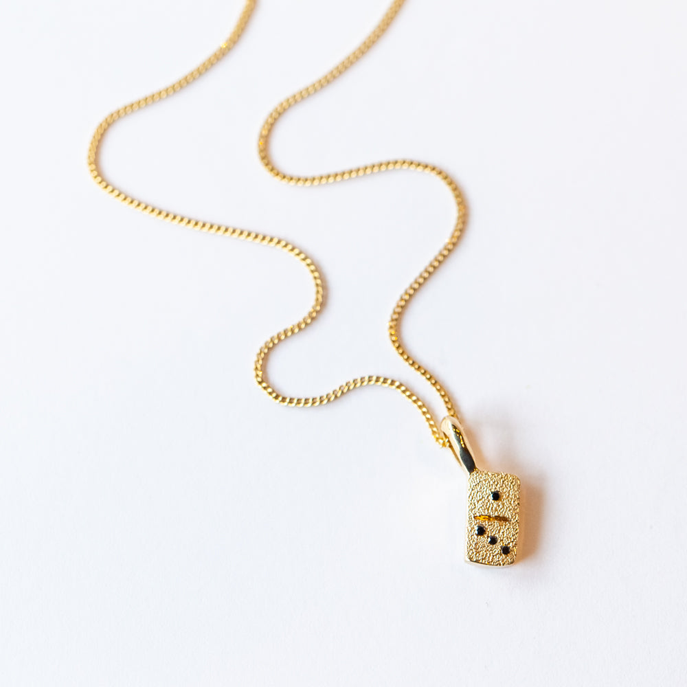 Black Diamond Domino Necklace