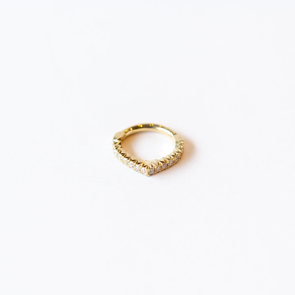 French Pave Diamond Septum Clicker