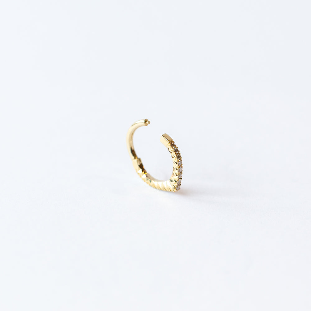French Pave Diamond Septum Clicker