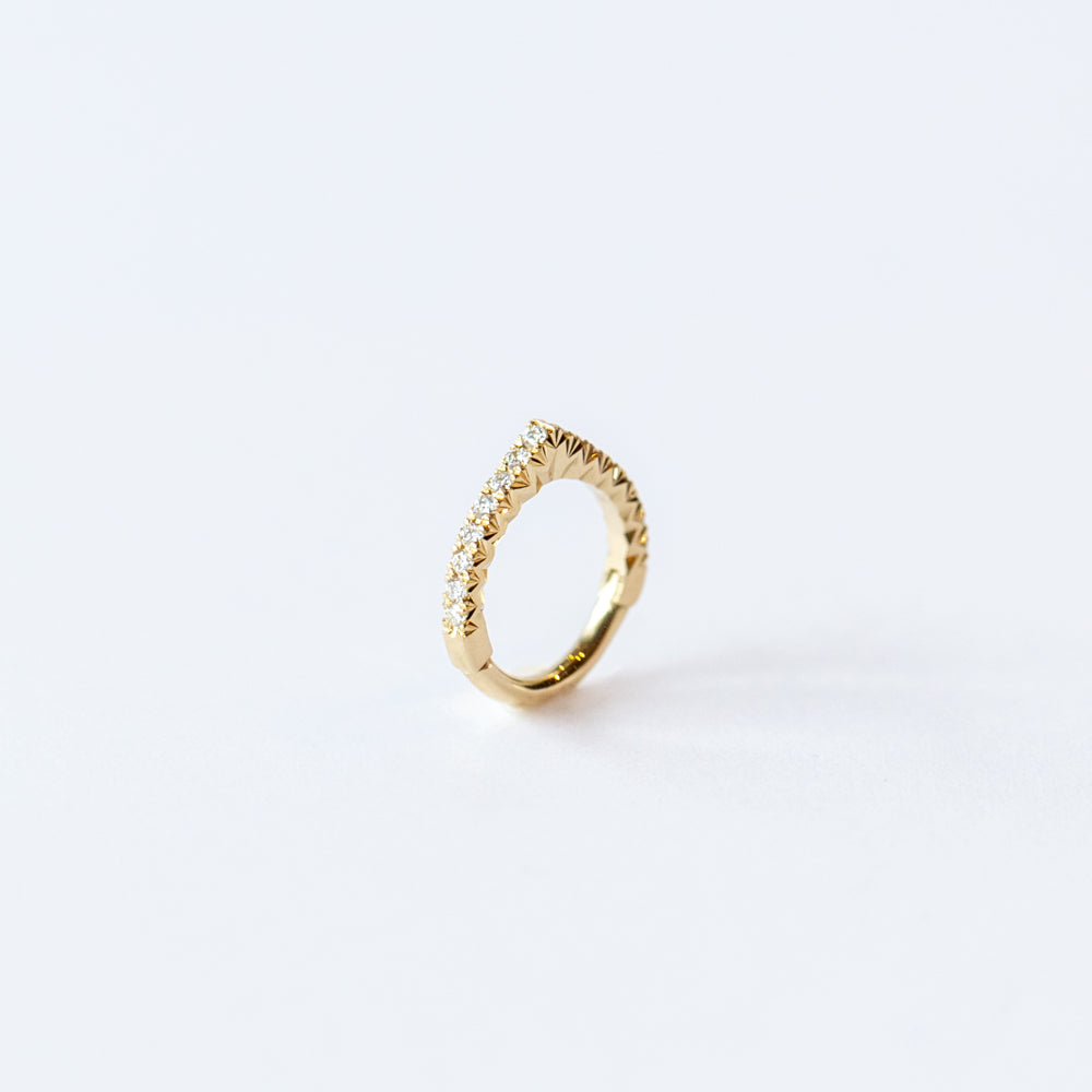 French Pave Diamond Septum Clicker