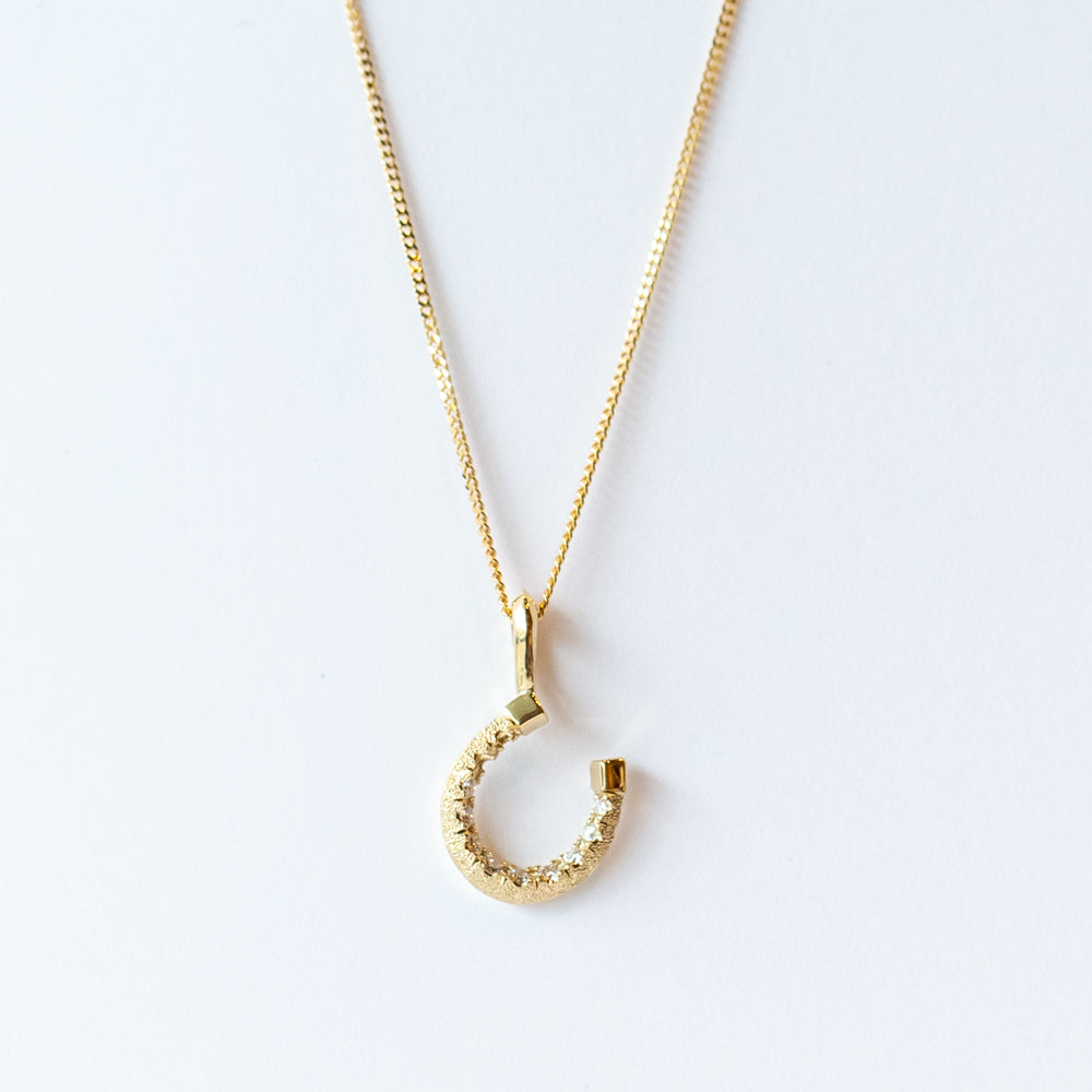 Little Luck Diamond Horseshoe Necklace