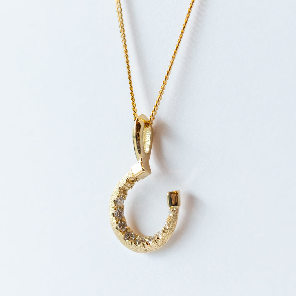 Little Luck Diamond Horseshoe Necklace
