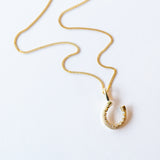 Little Luck Diamond Horseshoe Necklace