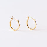 Small Pyramid Hoop Earrings