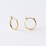 Small Pyramid Hoop Earrings