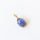Tanzanite Teardrop Basket Charm