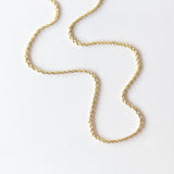 1.2mm Diamond Cut Twisted Rope Chain
