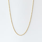 1.2mm Diamond Cut Twisted Rope Chain