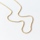 1.2mm Diamond Cut Twisted Rope Chain