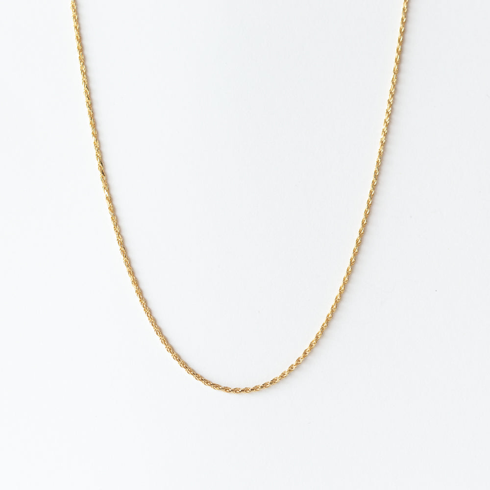 1.2mm Diamond Cut Twisted Rope Chain