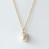 Baroque Pearl and Diamond Drop Charm