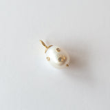 Baroque Pearl and Diamond Drop Charm