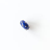 Lapis and Gold Dot Rondelle Bead Charm