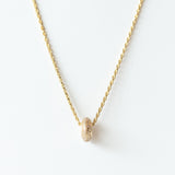Pavé Diamond Rondelle Bead Charm