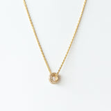 Pavé Diamond Rondelle Bead Charm