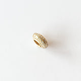 Pavé Diamond Rondelle Bead Charm