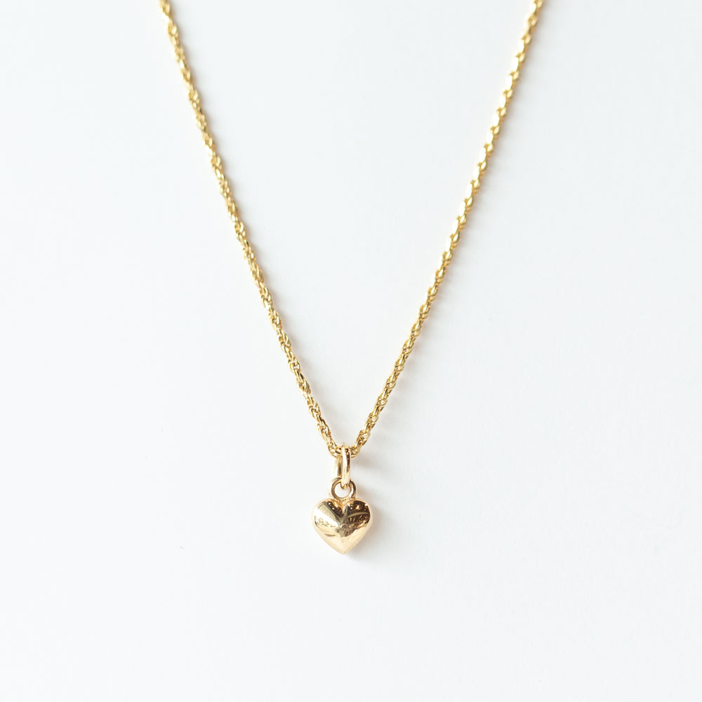 Petite Puffed Heart Charm