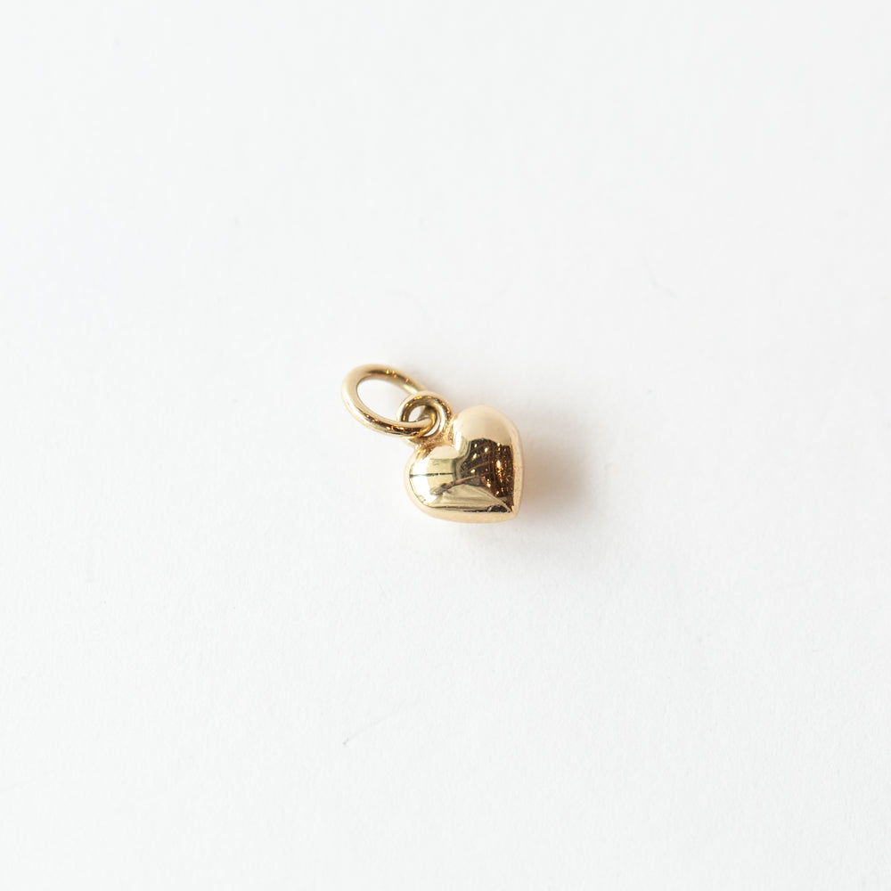 Petite Puffed Heart Charm