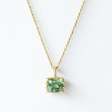 Cushion Seafoam Green Tourmaline Basket Charm