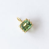 Cushion Seafoam Green Tourmaline Basket Charm